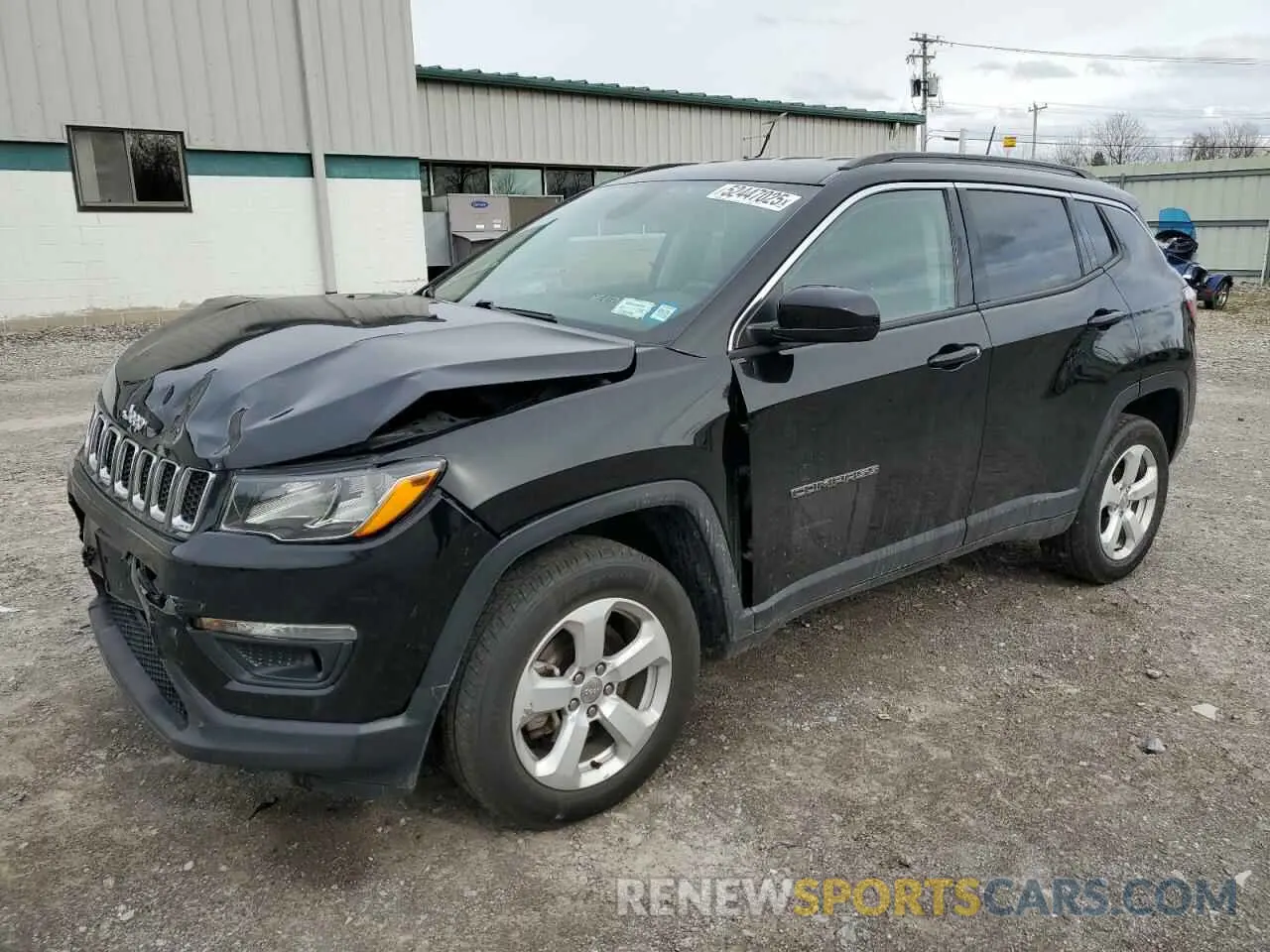 1 Photograph of a damaged car 3C4NJDBB8KT599275 JEEP COMPASS 2019