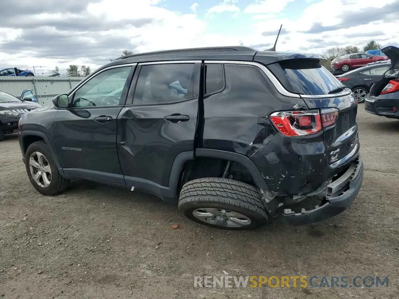 2 Photograph of a damaged car 3C4NJDBB8KT630248 JEEP COMPASS 2019