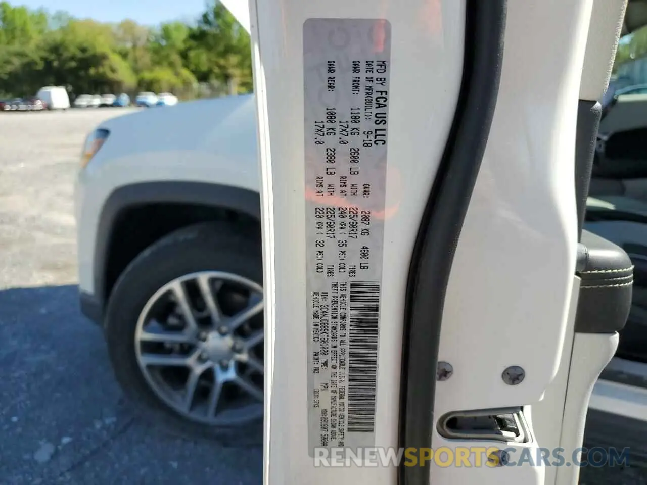 13 Photograph of a damaged car 3C4NJDBB9KT601020 JEEP COMPASS 2019