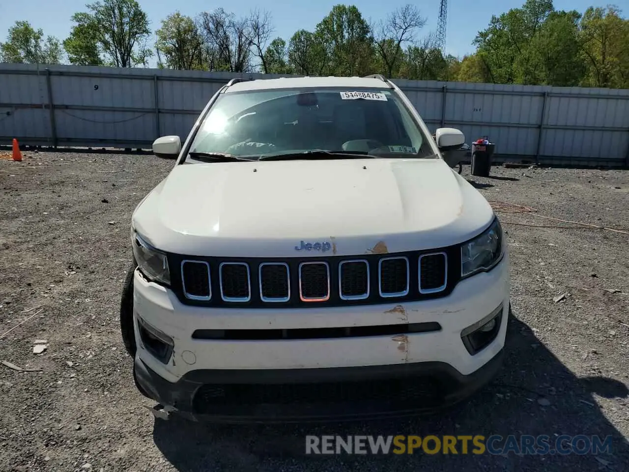 5 Photograph of a damaged car 3C4NJDBB9KT601020 JEEP COMPASS 2019