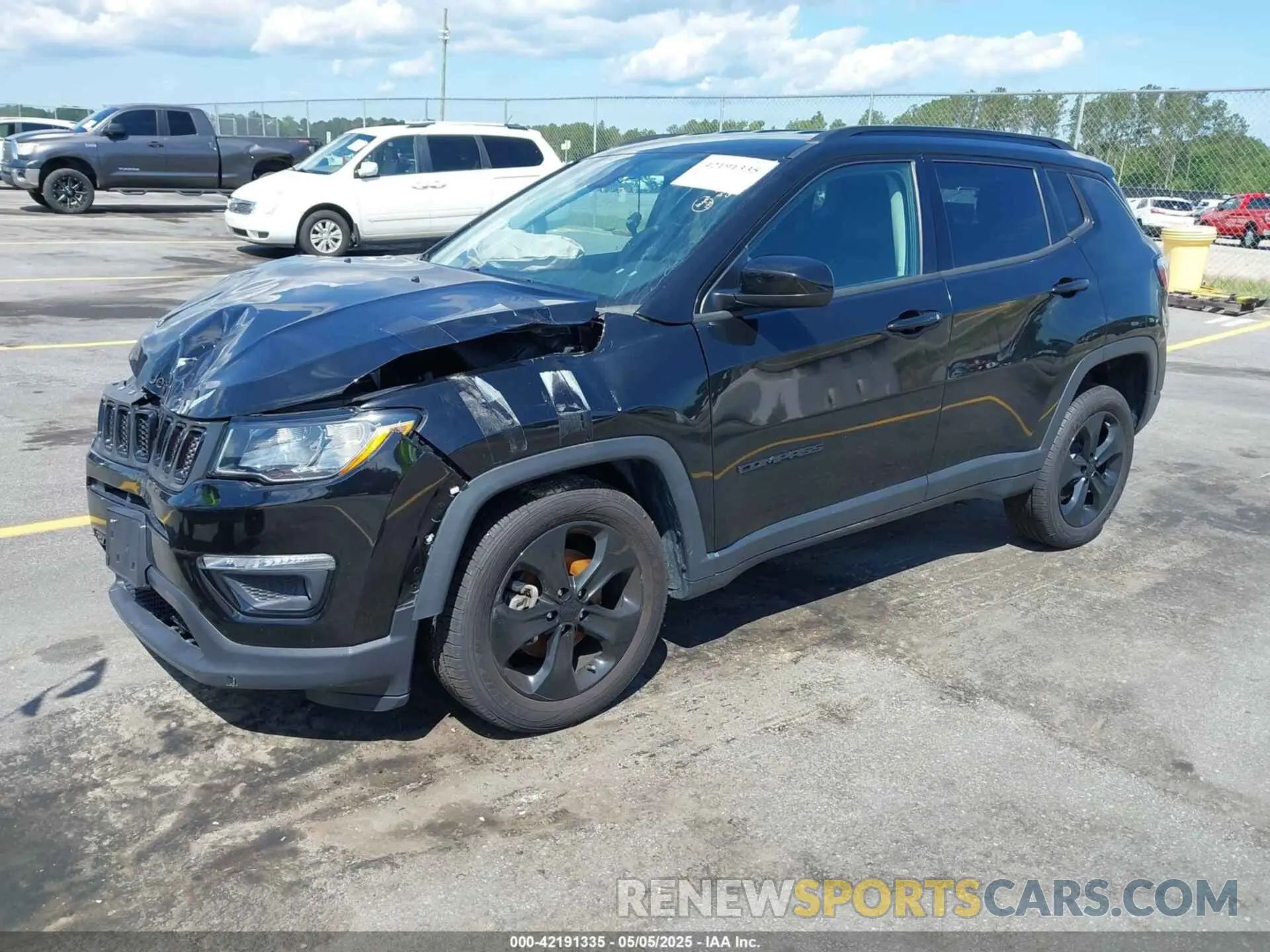2 Photograph of a damaged car 3C4NJDBB9KT601373 JEEP COMPASS 2019