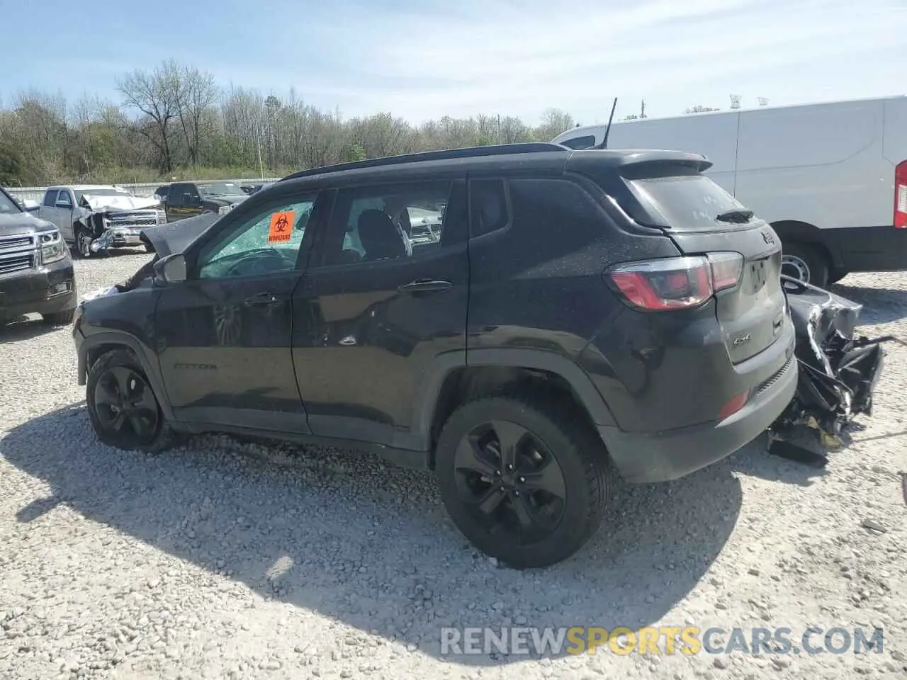 2 Photograph of a damaged car 3C4NJDBB9KT602264 JEEP COMPASS 2019