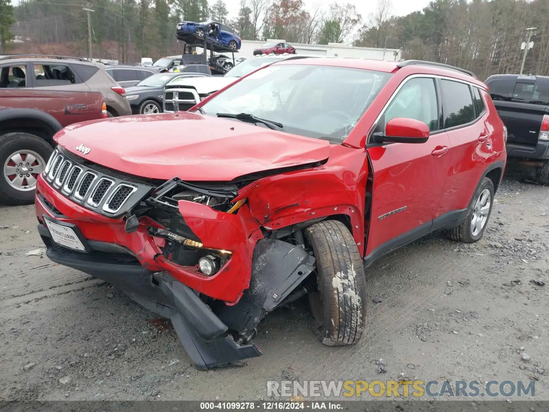 2 Photograph of a damaged car 3C4NJDBB9KT662206 JEEP COMPASS 2019