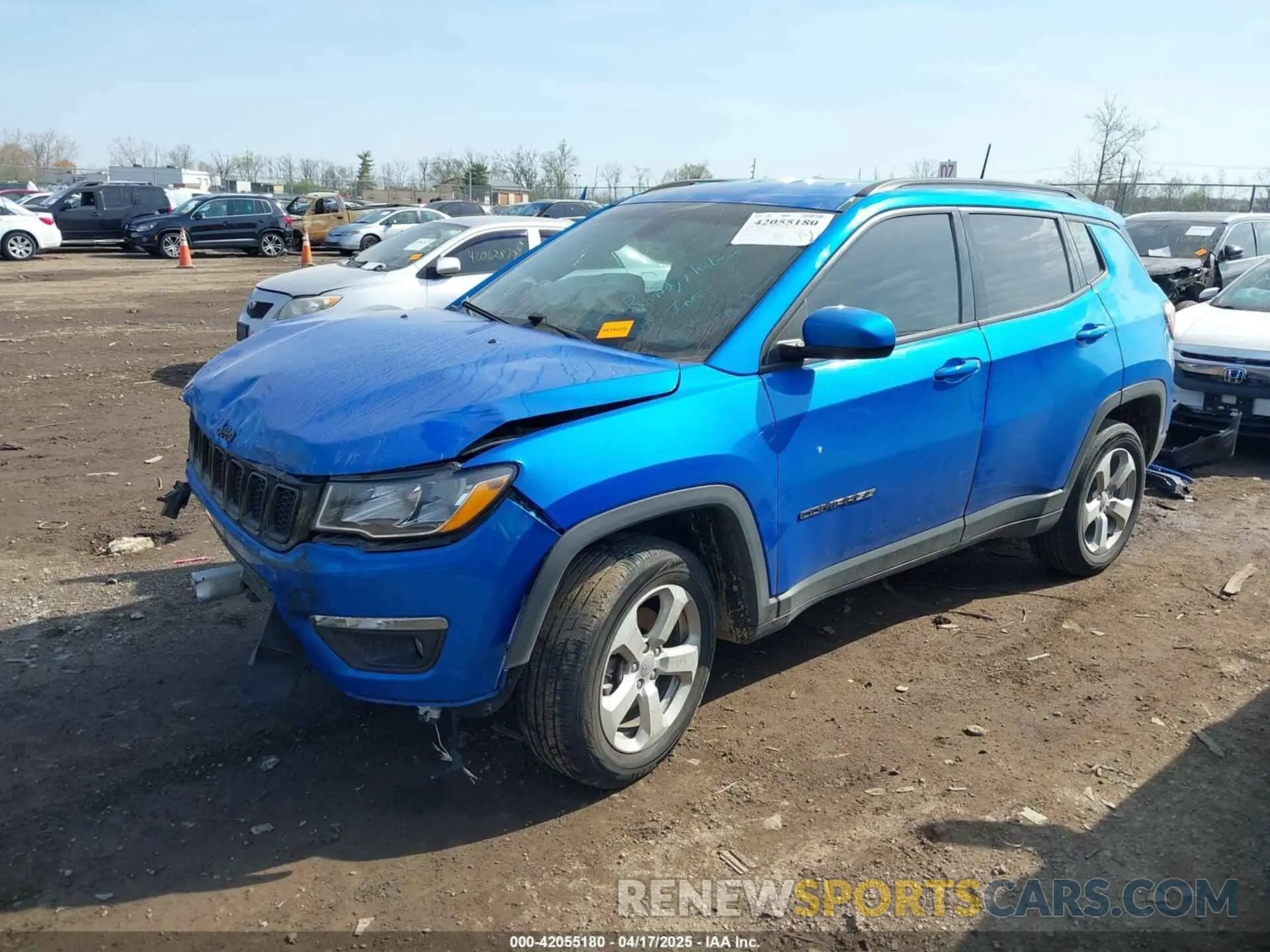 2 Photograph of a damaged car 3C4NJDBB9KT713896 JEEP COMPASS 2019