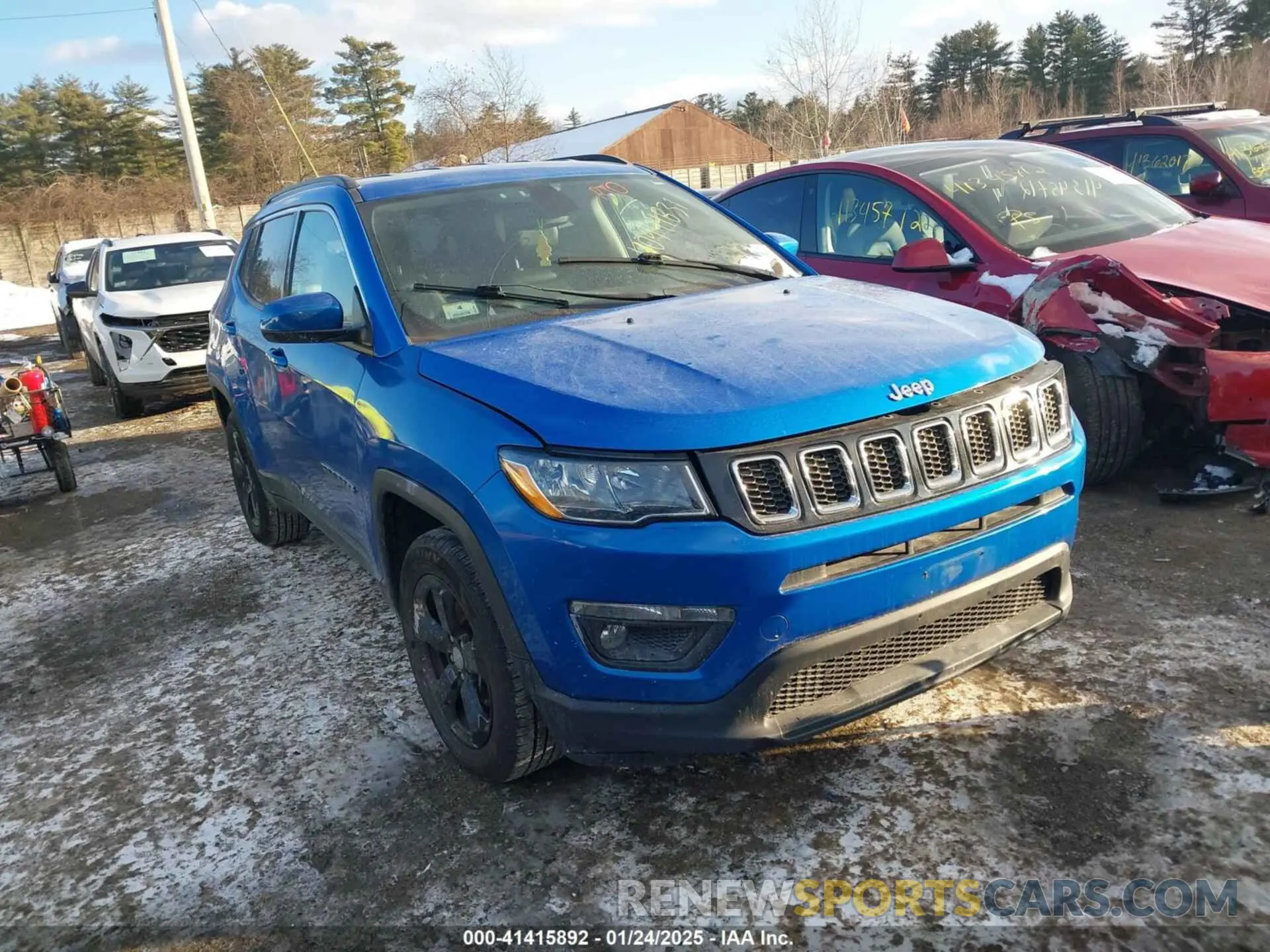 1 Photograph of a damaged car 3C4NJDBBXKT596958 JEEP COMPASS 2019