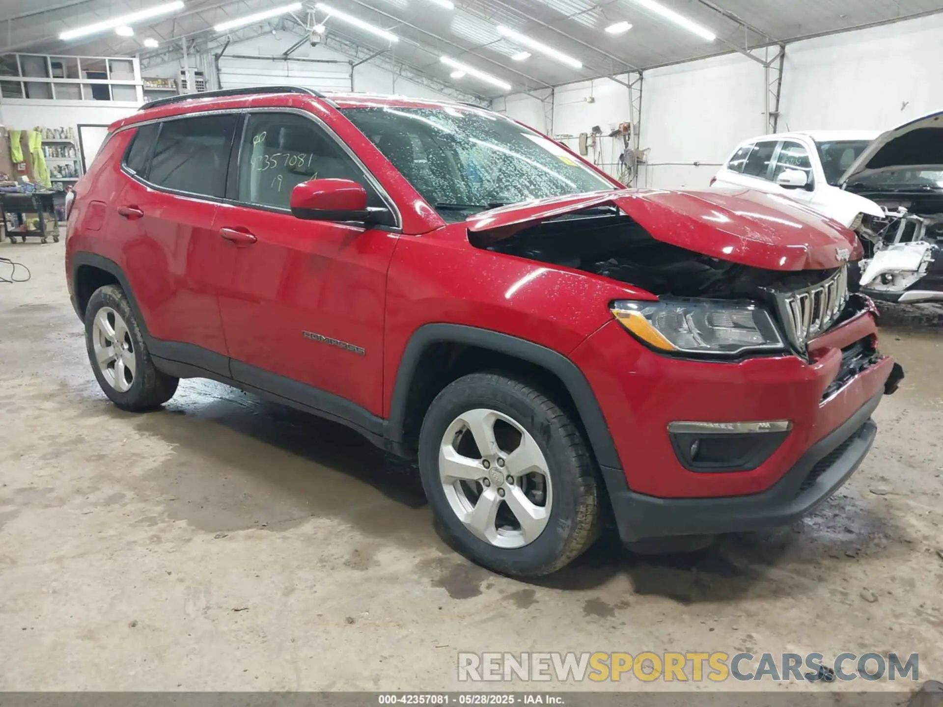 1 Photograph of a damaged car 3C4NJDBBXKT849955 JEEP COMPASS 2019