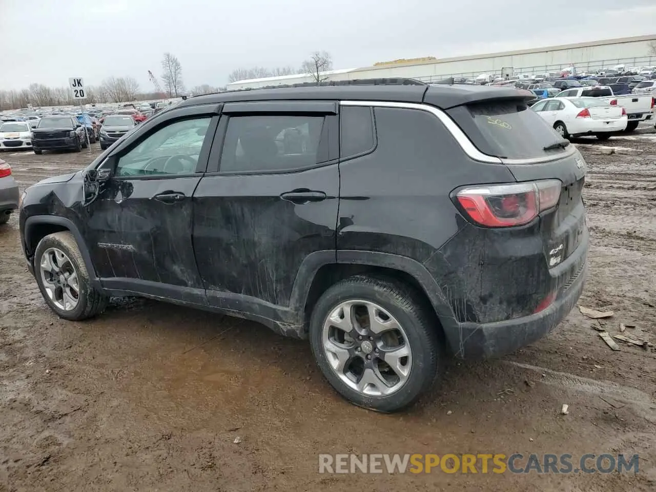 2 Photograph of a damaged car 3C4NJDCB0KT647592 JEEP COMPASS 2019