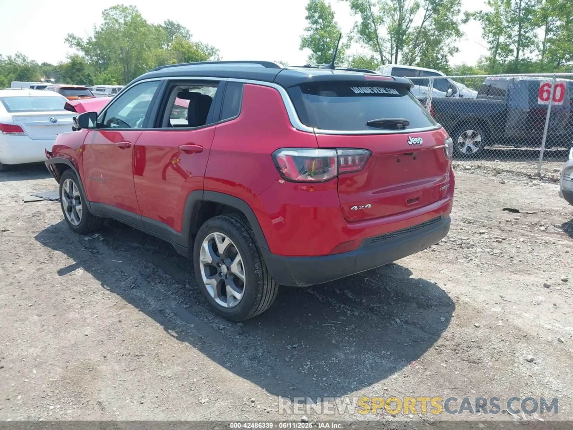 3 Photograph of a damaged car 3C4NJDCB0KT656504 JEEP COMPASS 2019