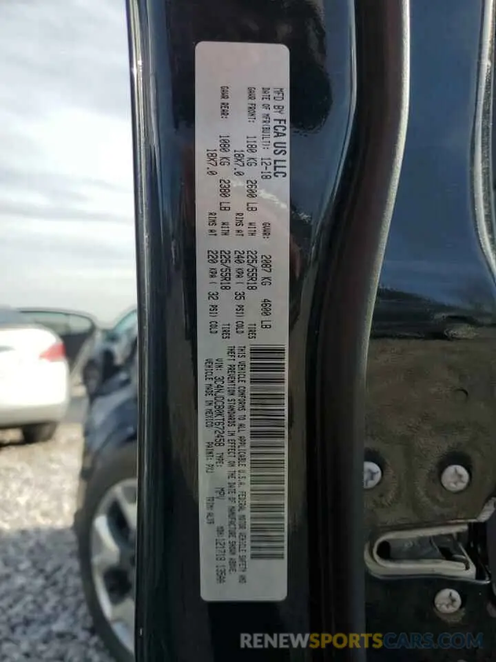 13 Photograph of a damaged car 3C4NJDCB0KT672458 JEEP COMPASS 2019