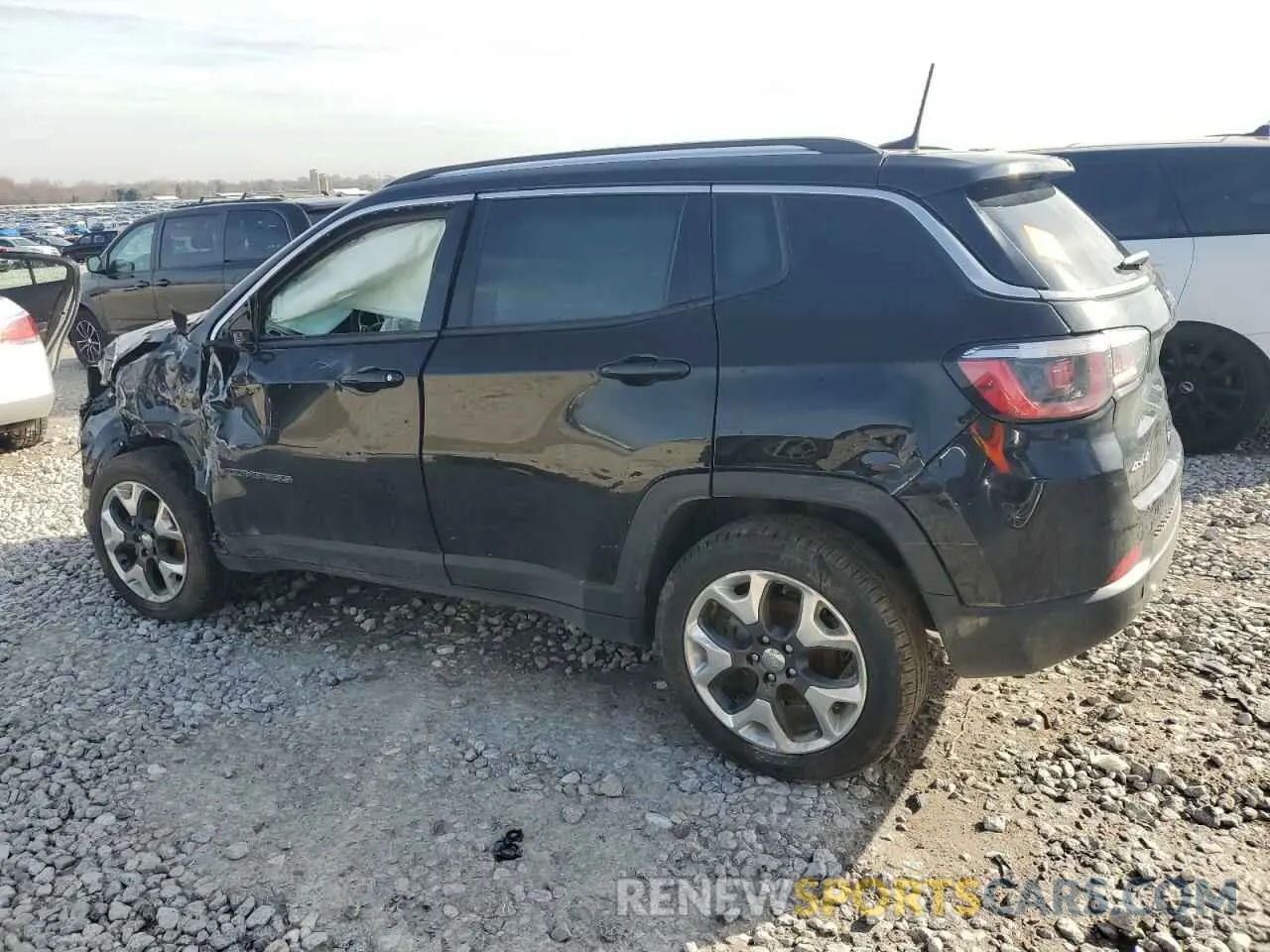 2 Photograph of a damaged car 3C4NJDCB0KT672458 JEEP COMPASS 2019
