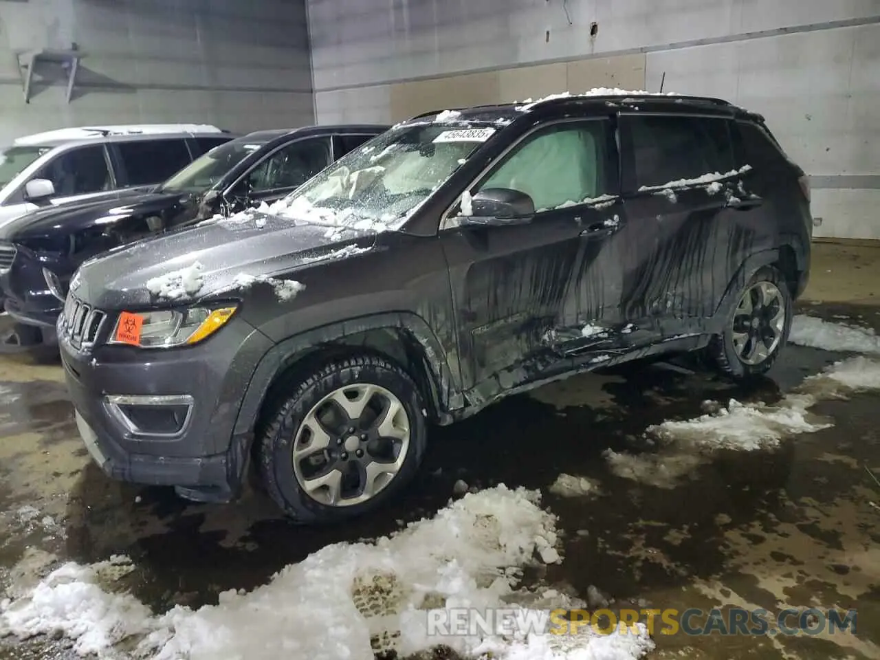 1 Photograph of a damaged car 3C4NJDCB0KT854452 JEEP COMPASS 2019