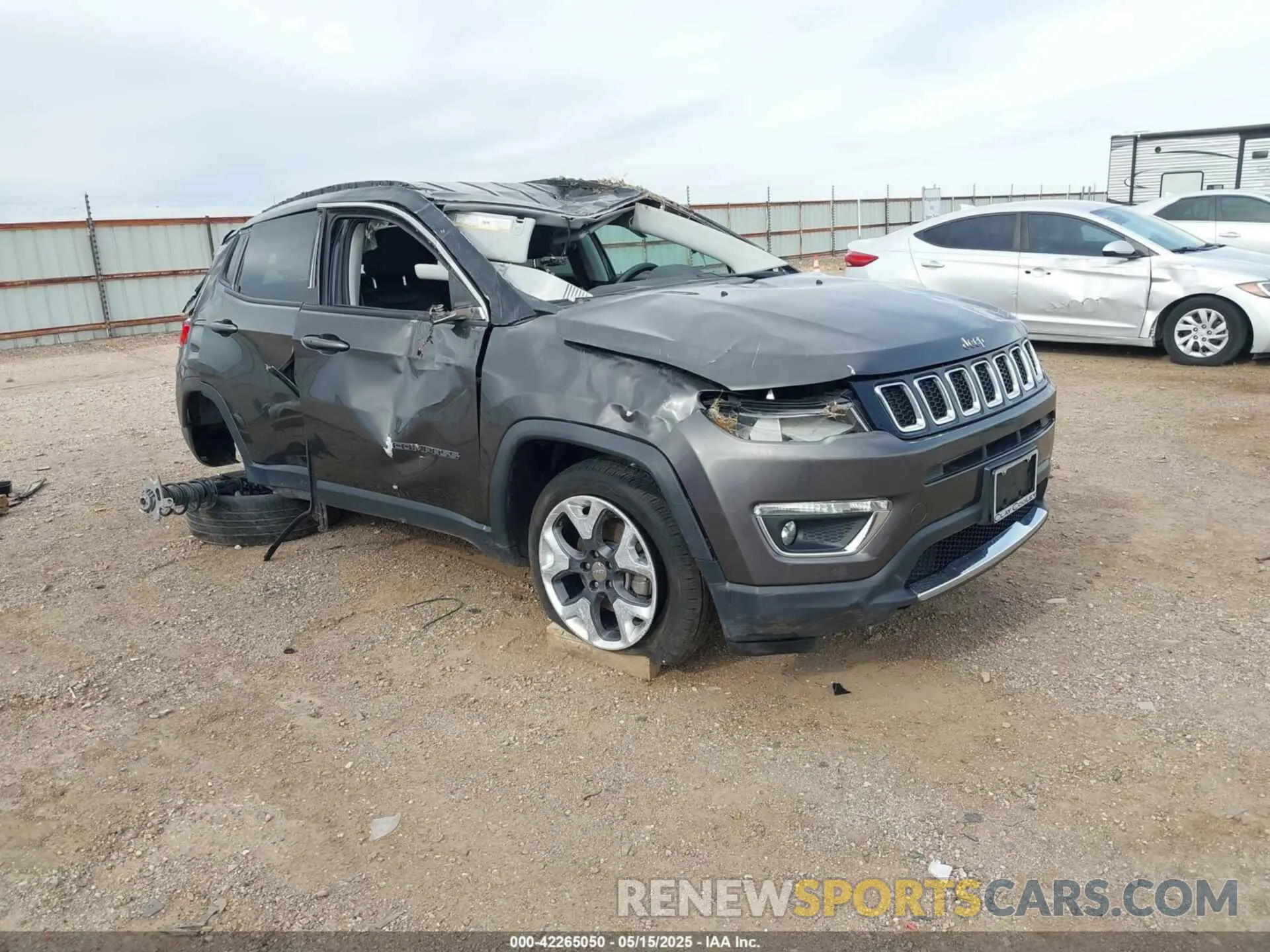 1 Photograph of a damaged car 3C4NJDCB1KT641767 JEEP COMPASS 2019