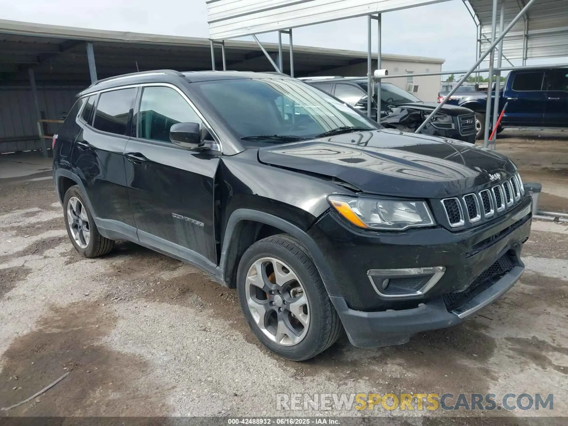 1 Photograph of a damaged car 3C4NJDCB1KT742114 JEEP COMPASS 2019