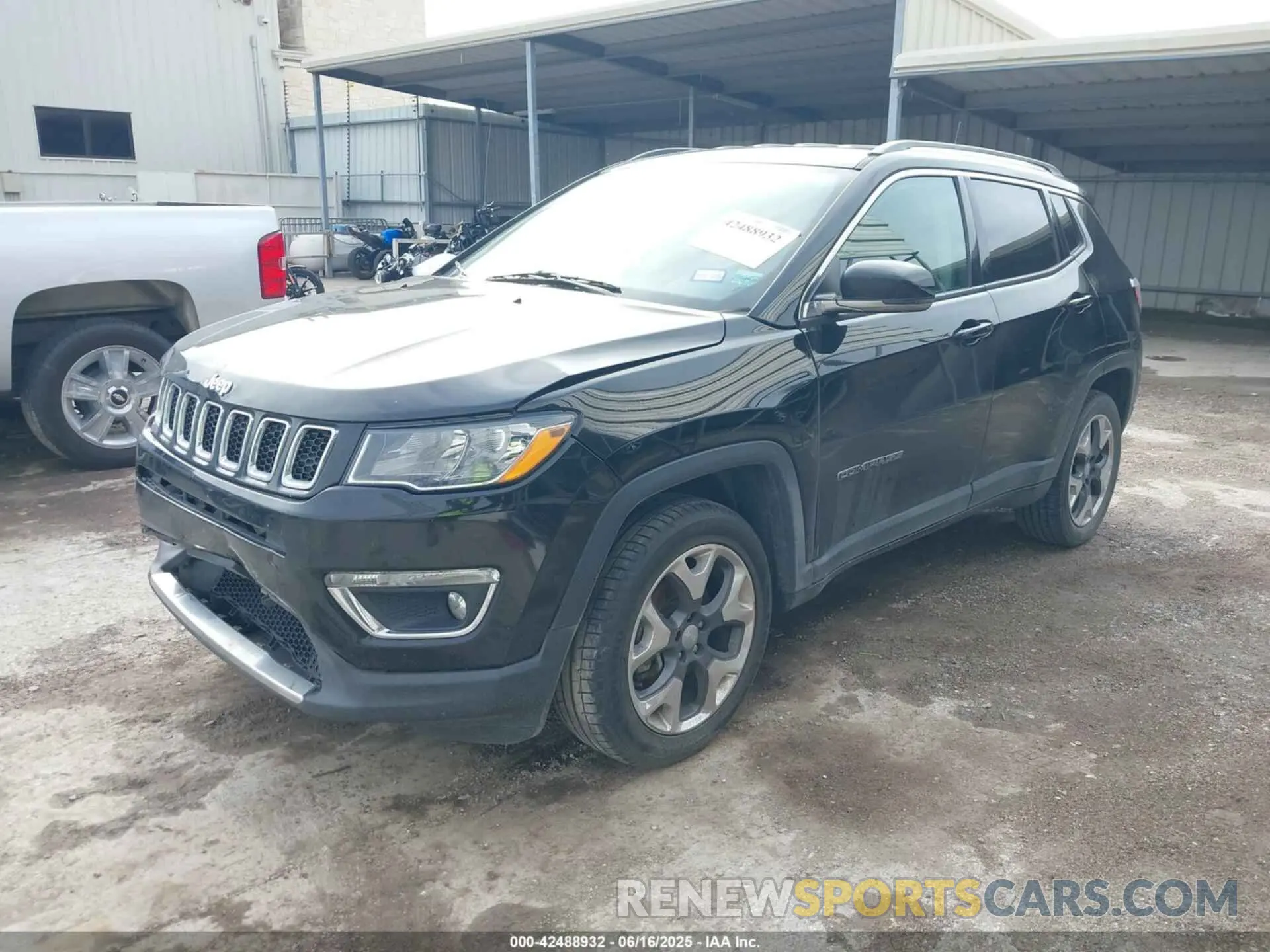 2 Photograph of a damaged car 3C4NJDCB1KT742114 JEEP COMPASS 2019