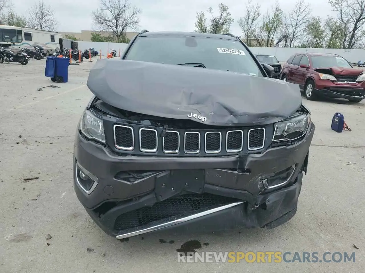 5 Photograph of a damaged car 3C4NJDCB2KT651403 JEEP COMPASS 2019