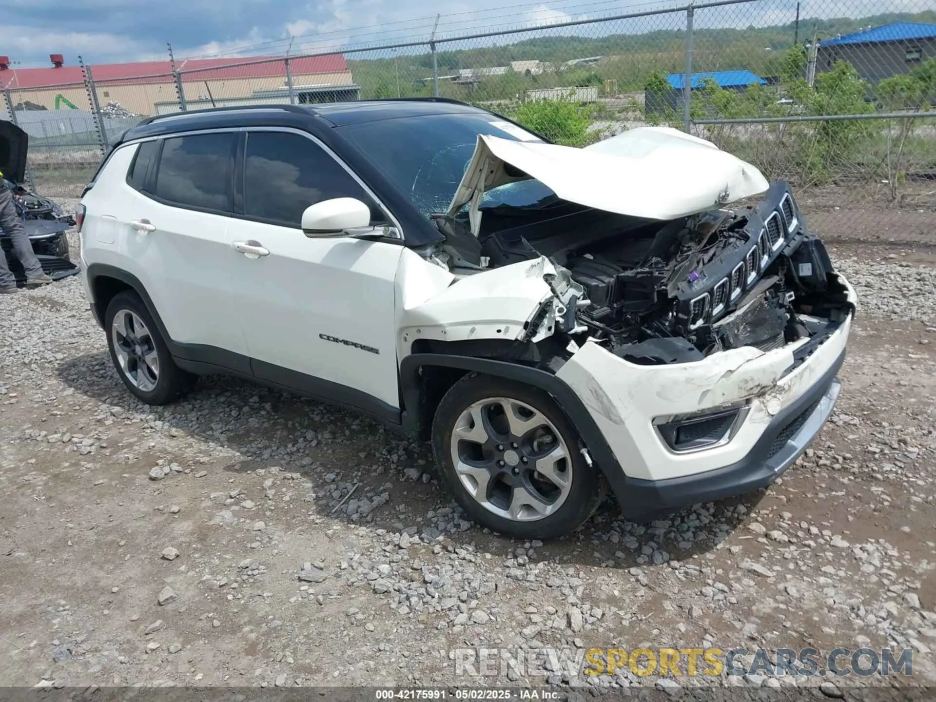 1 Photograph of a damaged car 3C4NJDCB2KT704231 JEEP COMPASS 2019