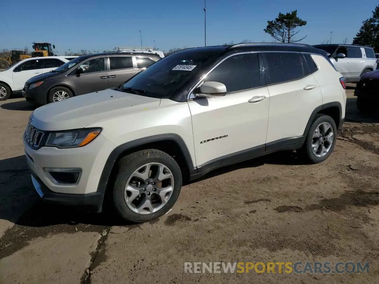 1 Photograph of a damaged car 3C4NJDCB3KT842554 JEEP COMPASS 2019