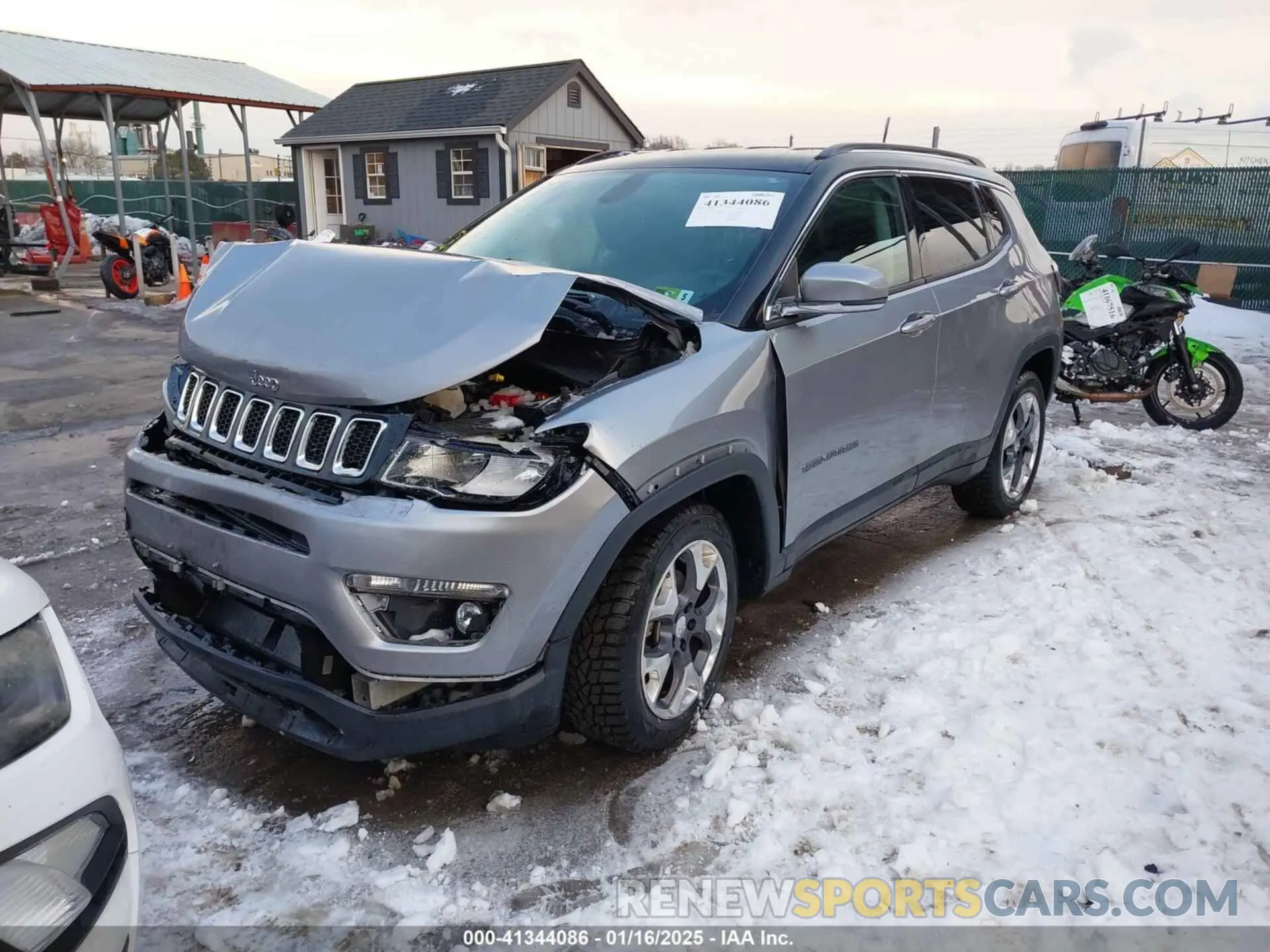 2 Photograph of a damaged car 3C4NJDCB4KT666145 JEEP COMPASS 2019