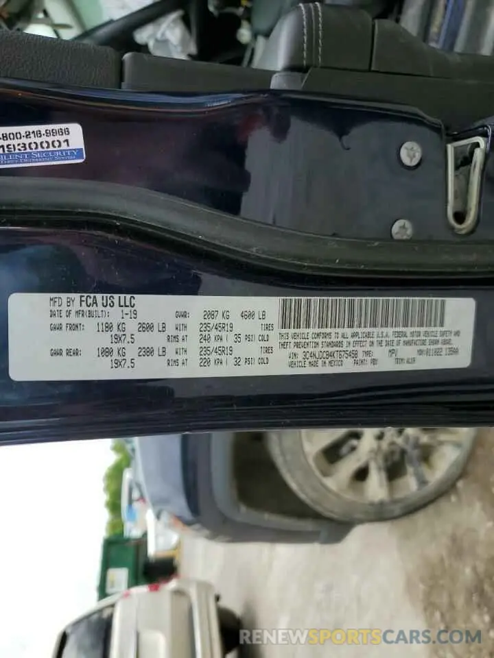 13 Photograph of a damaged car 3C4NJDCB4KT675458 JEEP COMPASS 2019