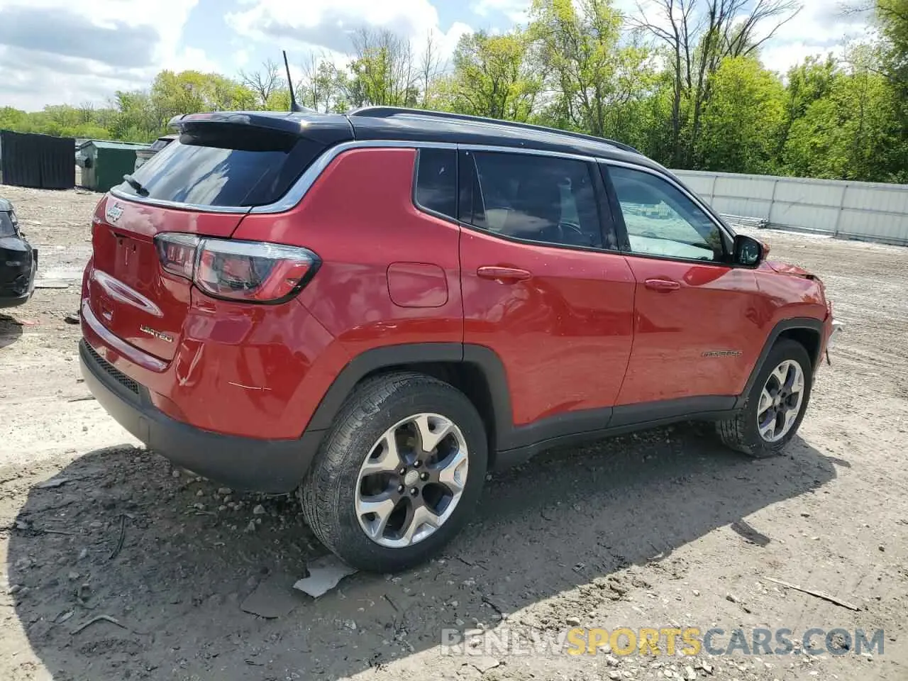 3 Photograph of a damaged car 3C4NJDCB4KT723251 JEEP COMPASS 2019