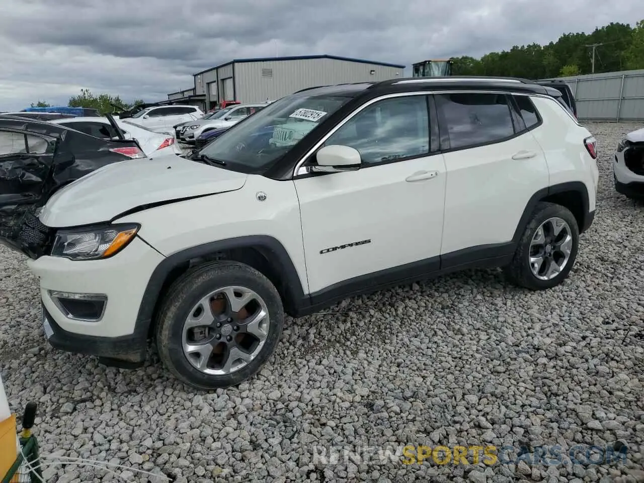 1 Photograph of a damaged car 3C4NJDCB4KT791713 JEEP COMPASS 2019