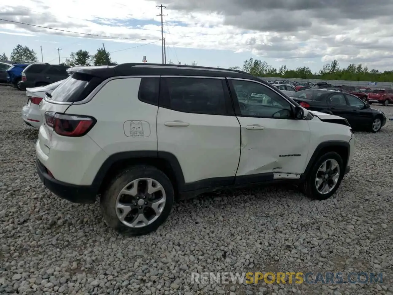 3 Photograph of a damaged car 3C4NJDCB4KT791713 JEEP COMPASS 2019