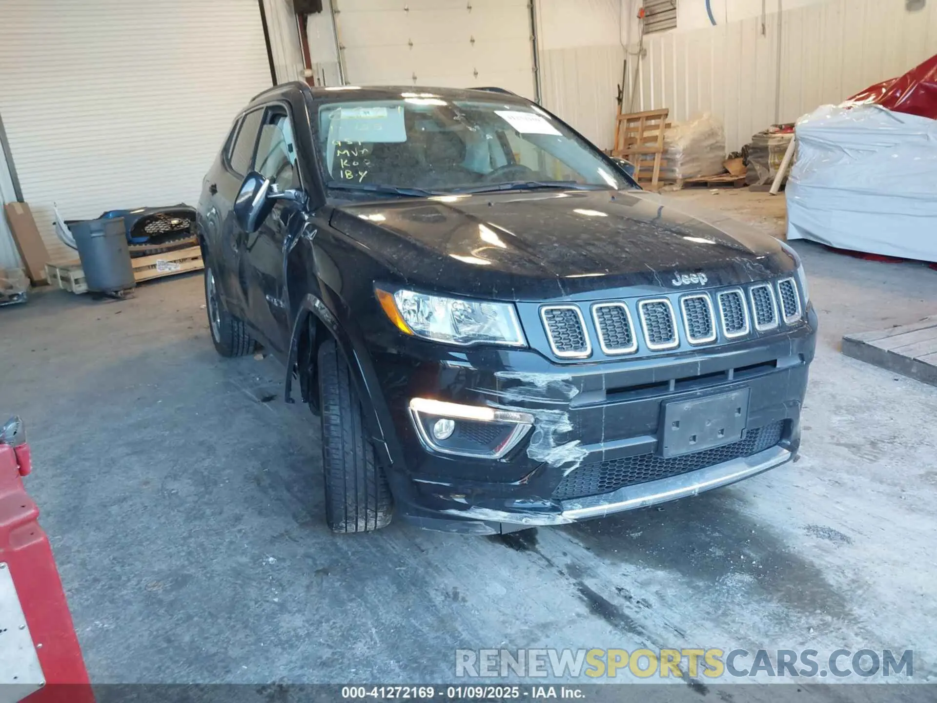1 Photograph of a damaged car 3C4NJDCB4KT826881 JEEP COMPASS 2019