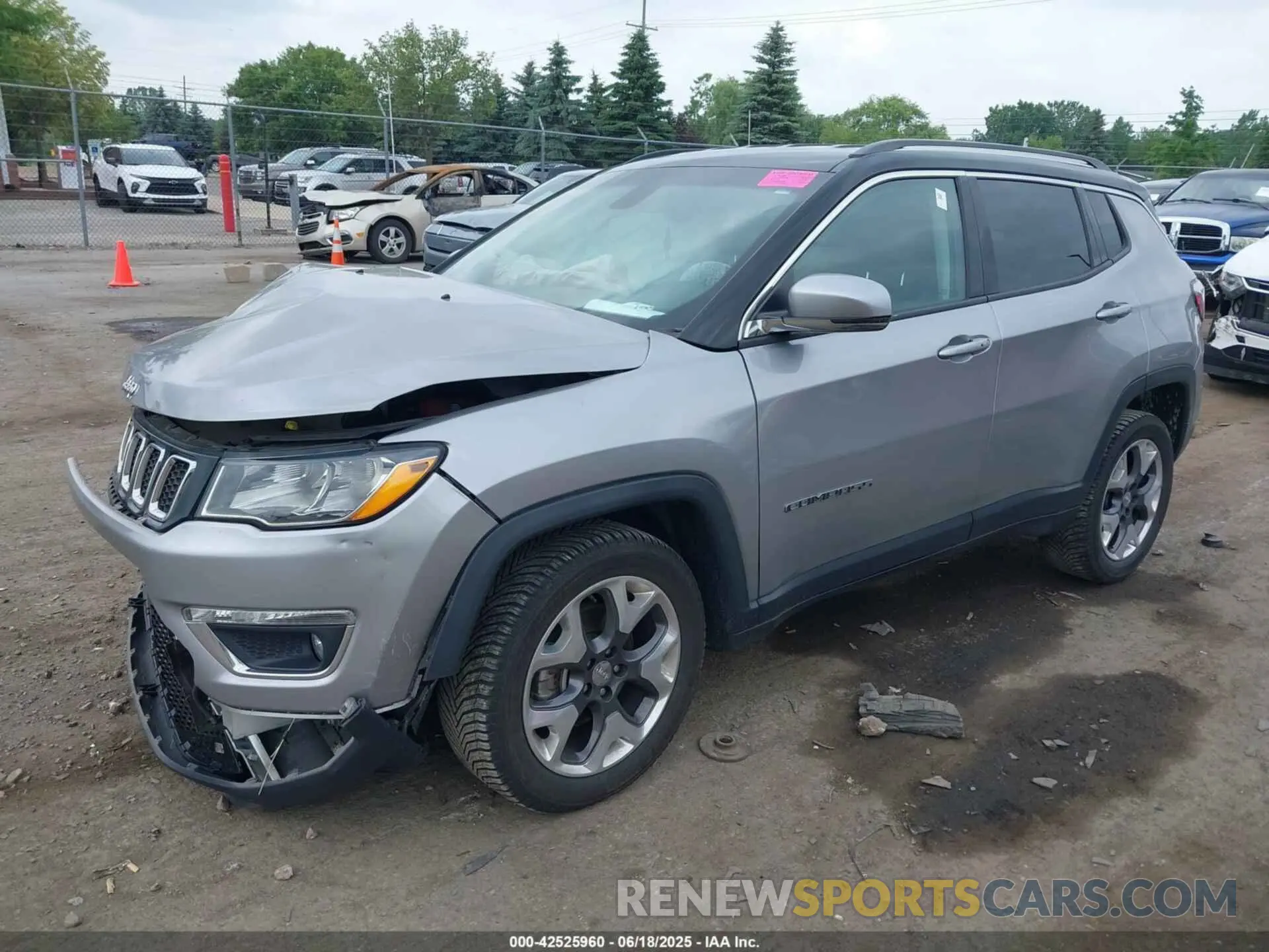 2 Photograph of a damaged car 3C4NJDCB4KT842577 JEEP COMPASS 2019