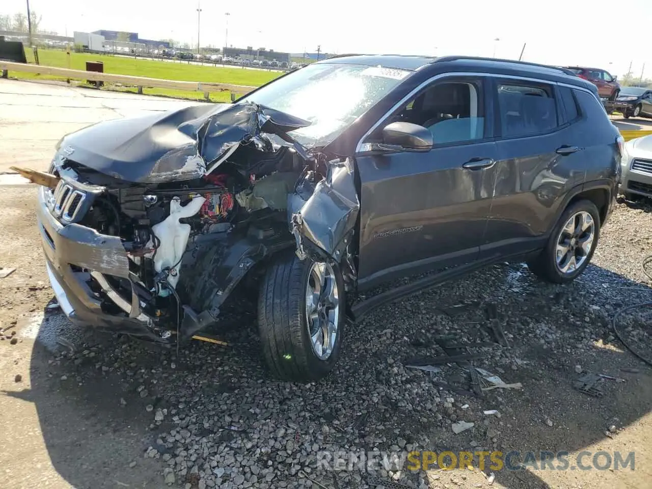 1 Photograph of a damaged car 3C4NJDCB5KT641769 JEEP COMPASS 2019