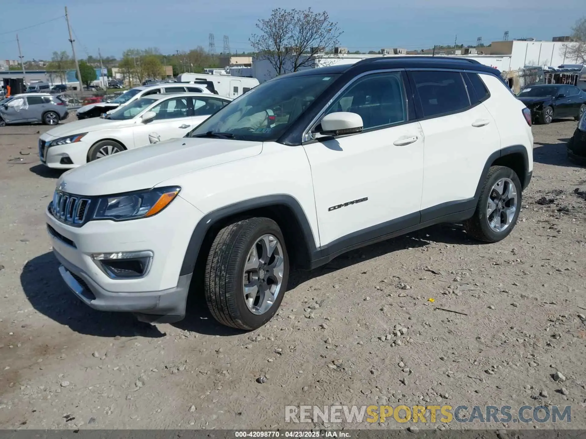 2 Photograph of a damaged car 3C4NJDCB6KT740505 JEEP COMPASS 2019