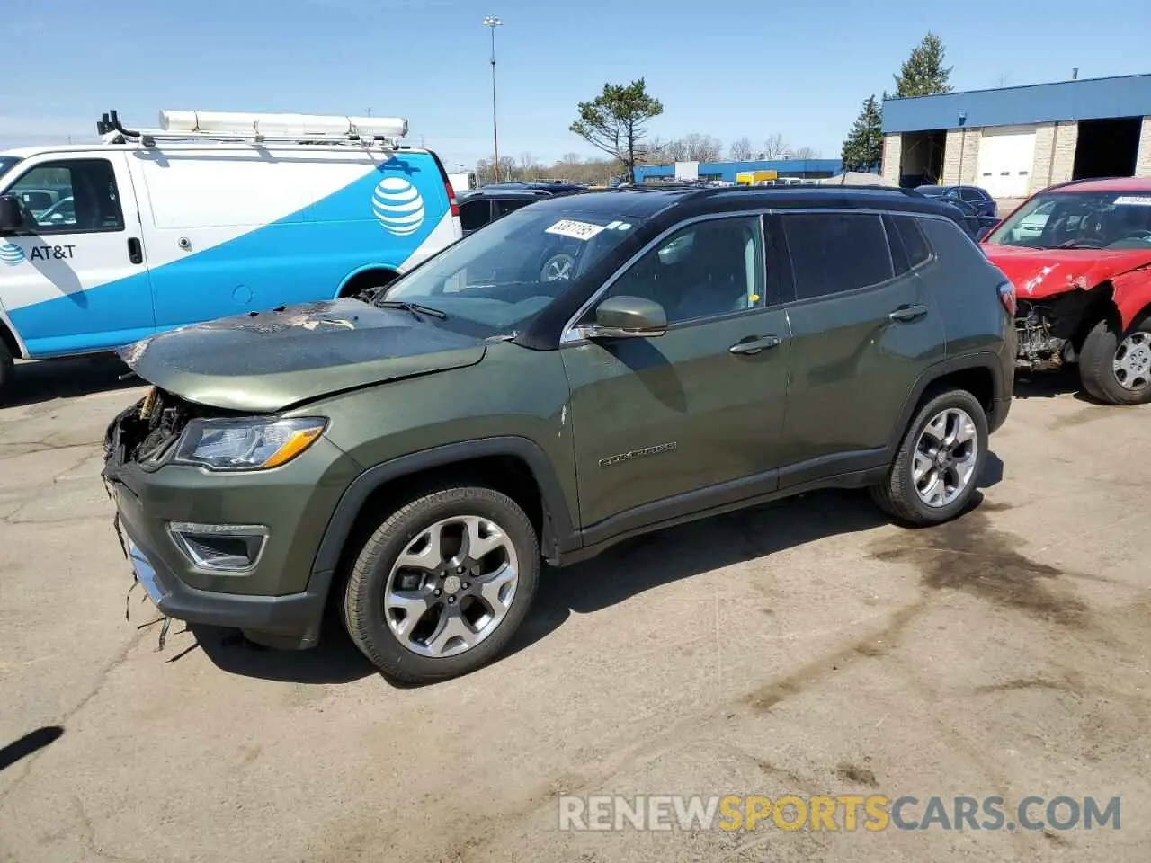 1 Photograph of a damaged car 3C4NJDCB6KT780972 JEEP COMPASS 2019