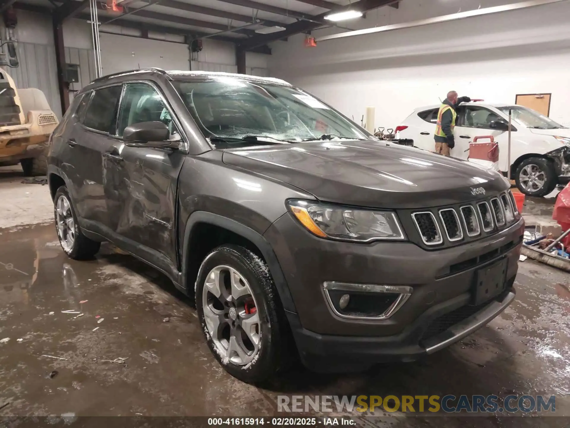 1 Photograph of a damaged car 3C4NJDCB6KT791163 JEEP COMPASS 2019