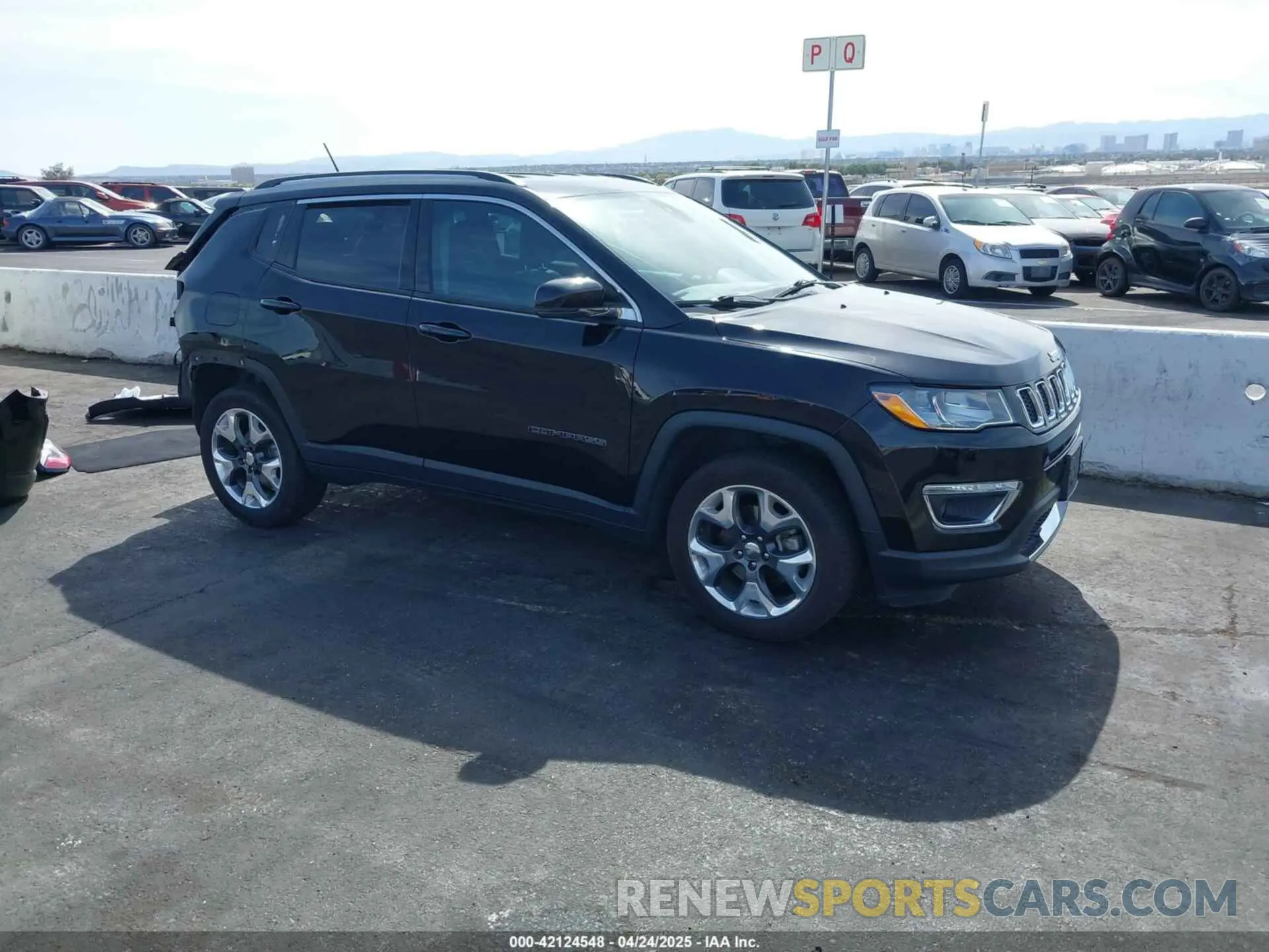 1 Photograph of a damaged car 3C4NJDCB7KT596544 JEEP COMPASS 2019