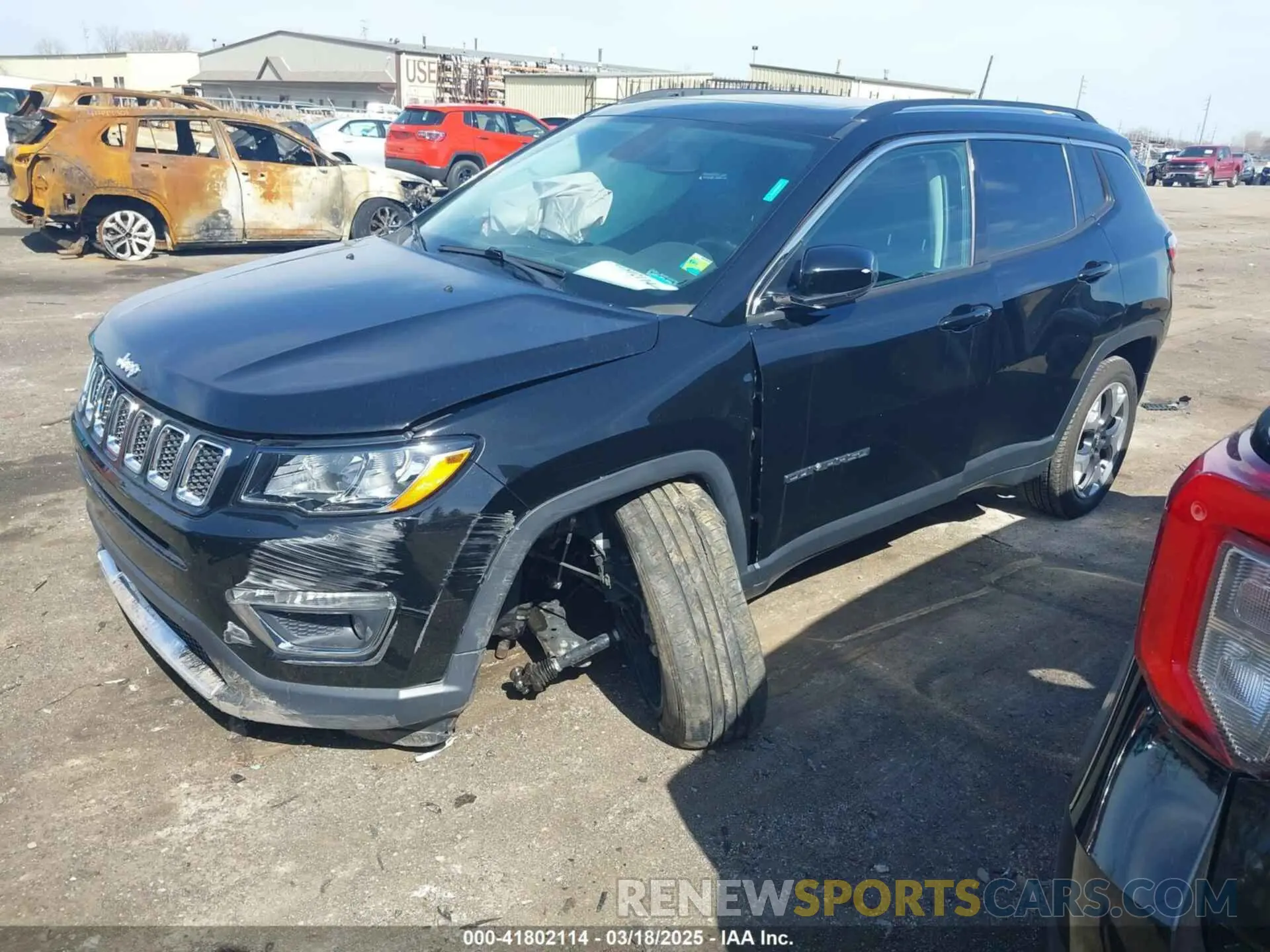 2 Photograph of a damaged car 3C4NJDCB7KT638629 JEEP COMPASS 2019