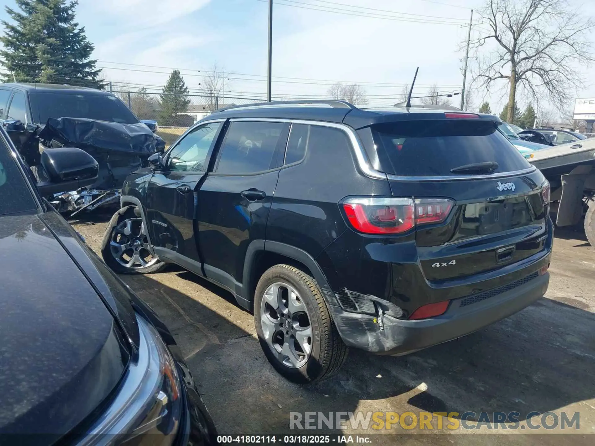 3 Photograph of a damaged car 3C4NJDCB7KT638629 JEEP COMPASS 2019