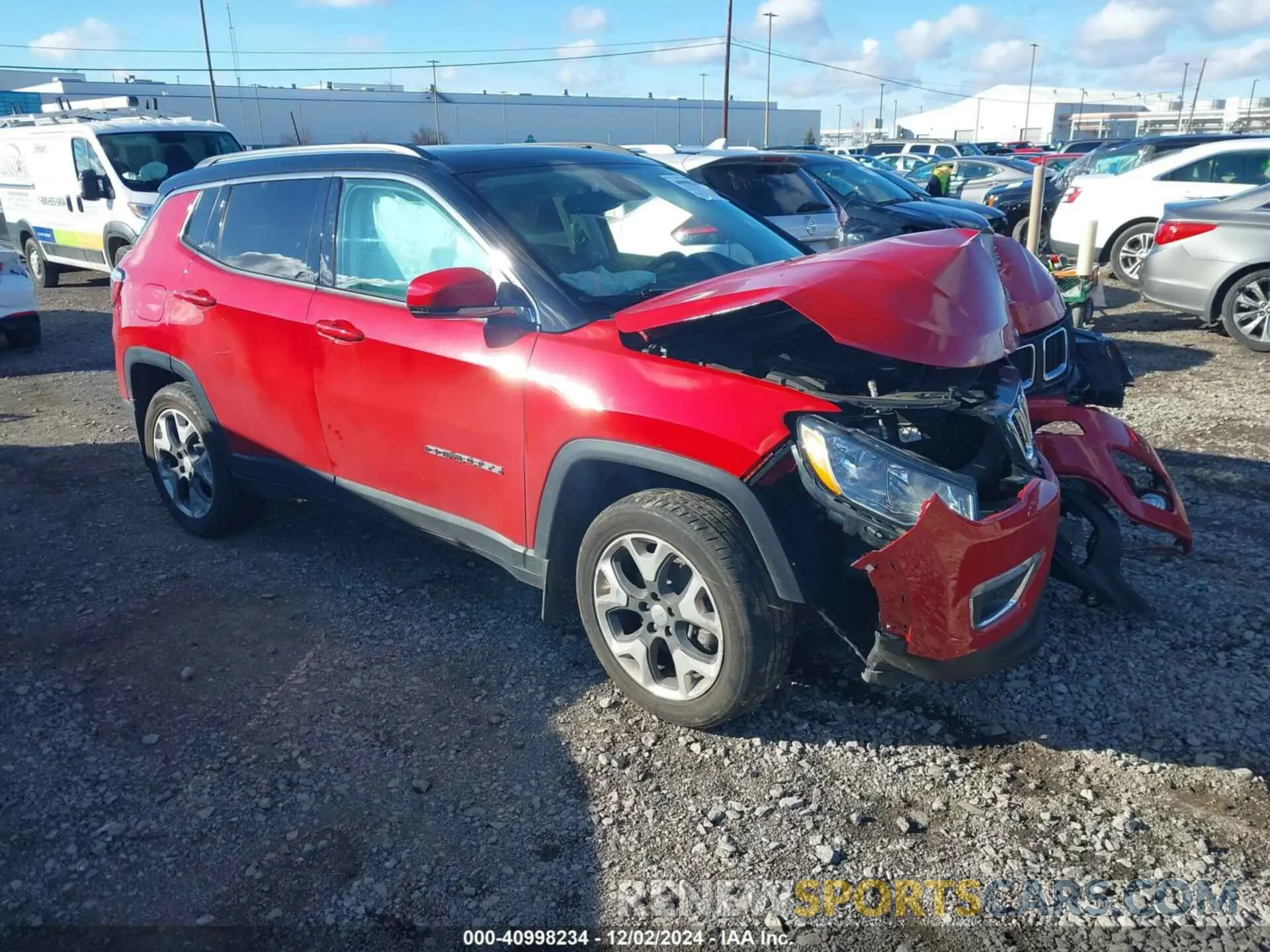 1 Photograph of a damaged car 3C4NJDCB7KT669752 JEEP COMPASS 2019
