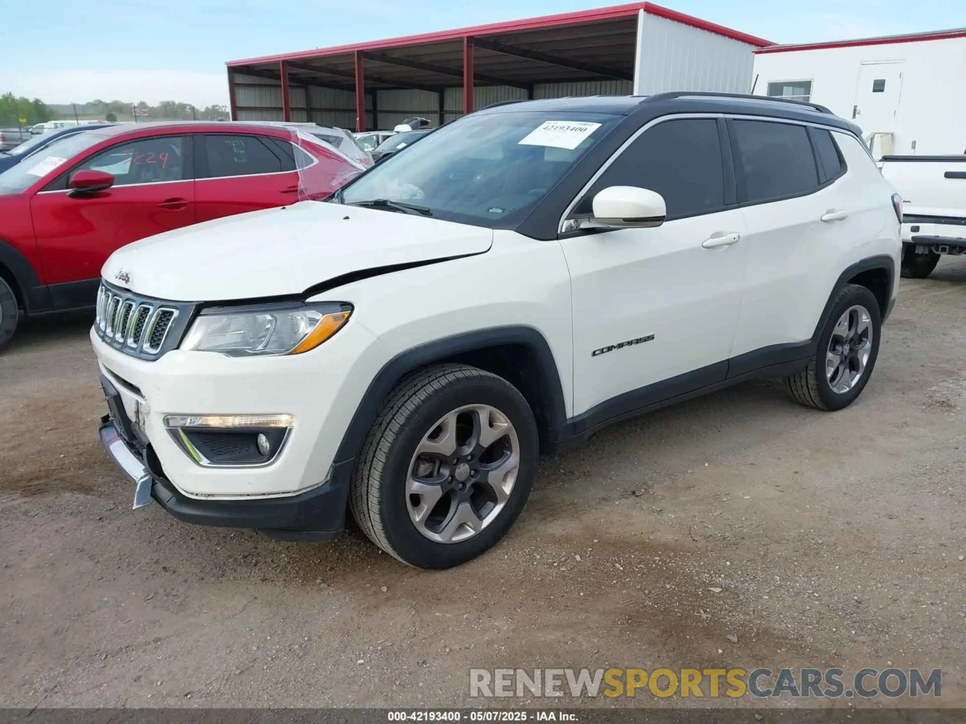 2 Photograph of a damaged car 3C4NJDCB7KT678838 JEEP COMPASS 2019