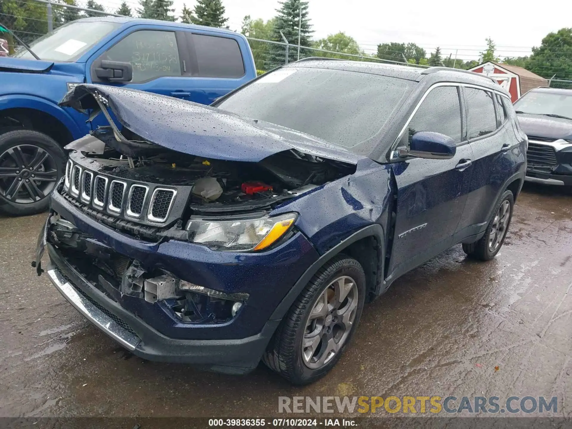 2 Photograph of a damaged car 3C4NJDCB7KT787221 JEEP COMPASS 2019
