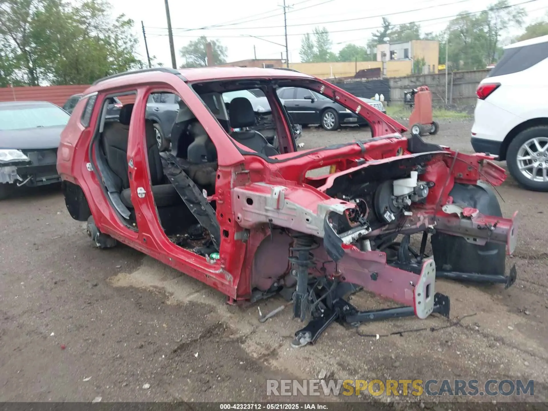 1 Photograph of a damaged car 3C4NJDCB7KT791012 JEEP COMPASS 2019