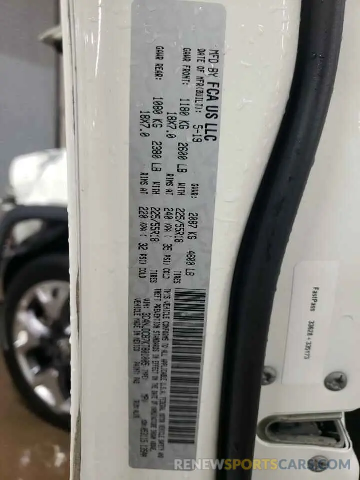 13 Photograph of a damaged car 3C4NJDCB7KT801005 JEEP COMPASS 2019