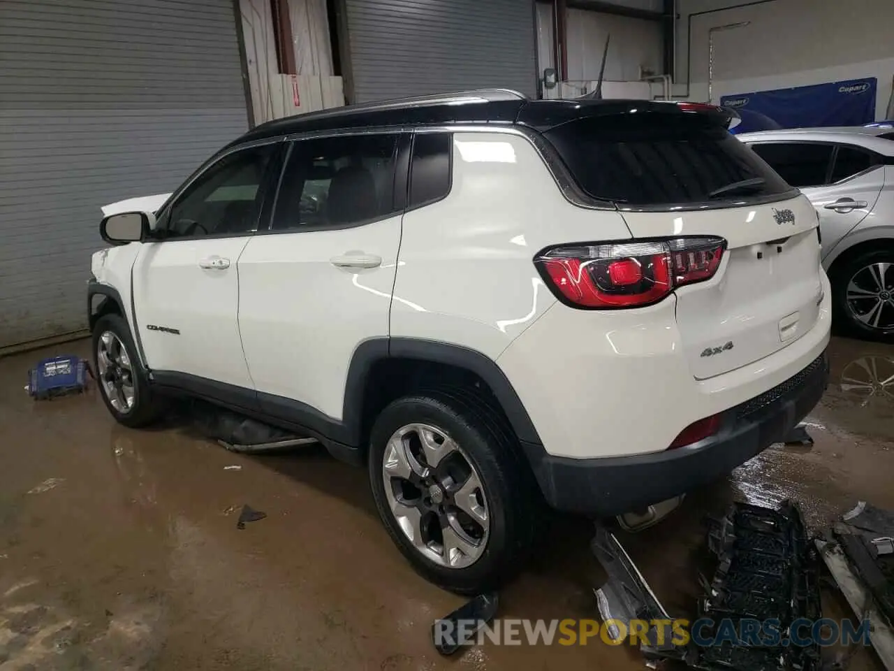 2 Photograph of a damaged car 3C4NJDCB7KT801005 JEEP COMPASS 2019