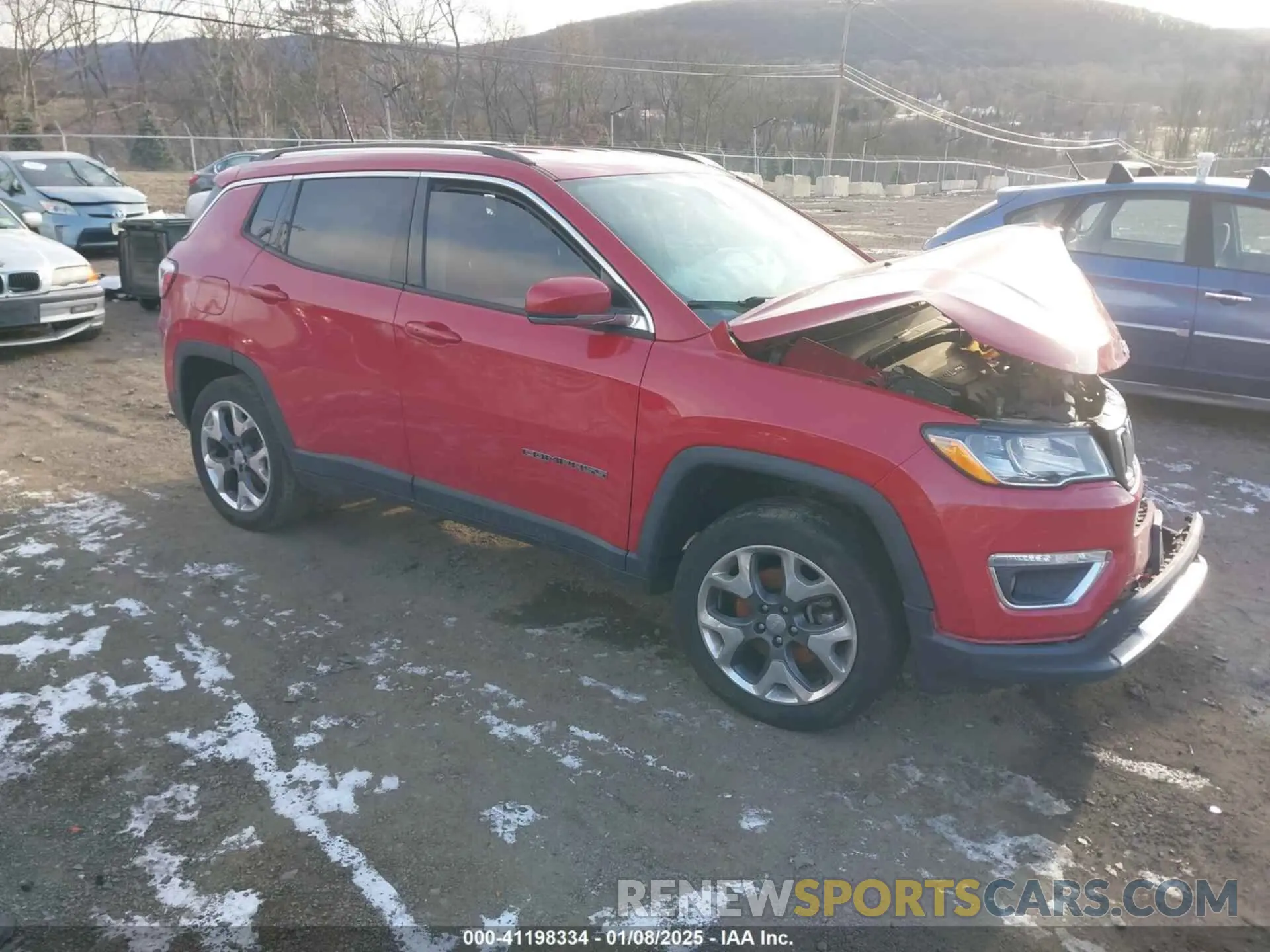 1 Photograph of a damaged car 3C4NJDCB8KT639384 JEEP COMPASS 2019