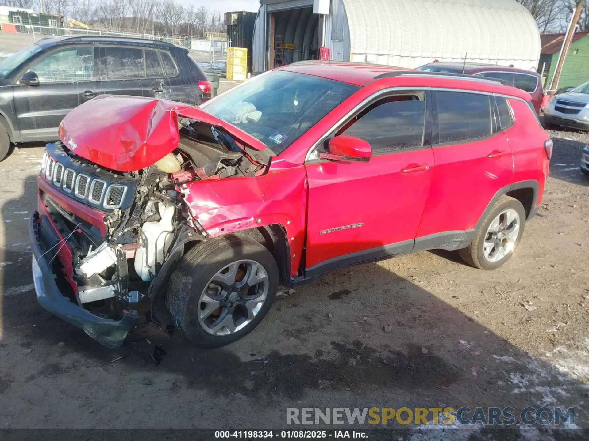 2 Photograph of a damaged car 3C4NJDCB8KT639384 JEEP COMPASS 2019