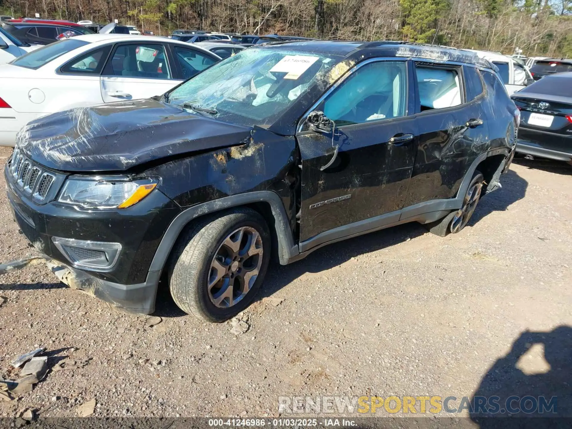 2 Photograph of a damaged car 3C4NJDCB8KT650787 JEEP COMPASS 2019