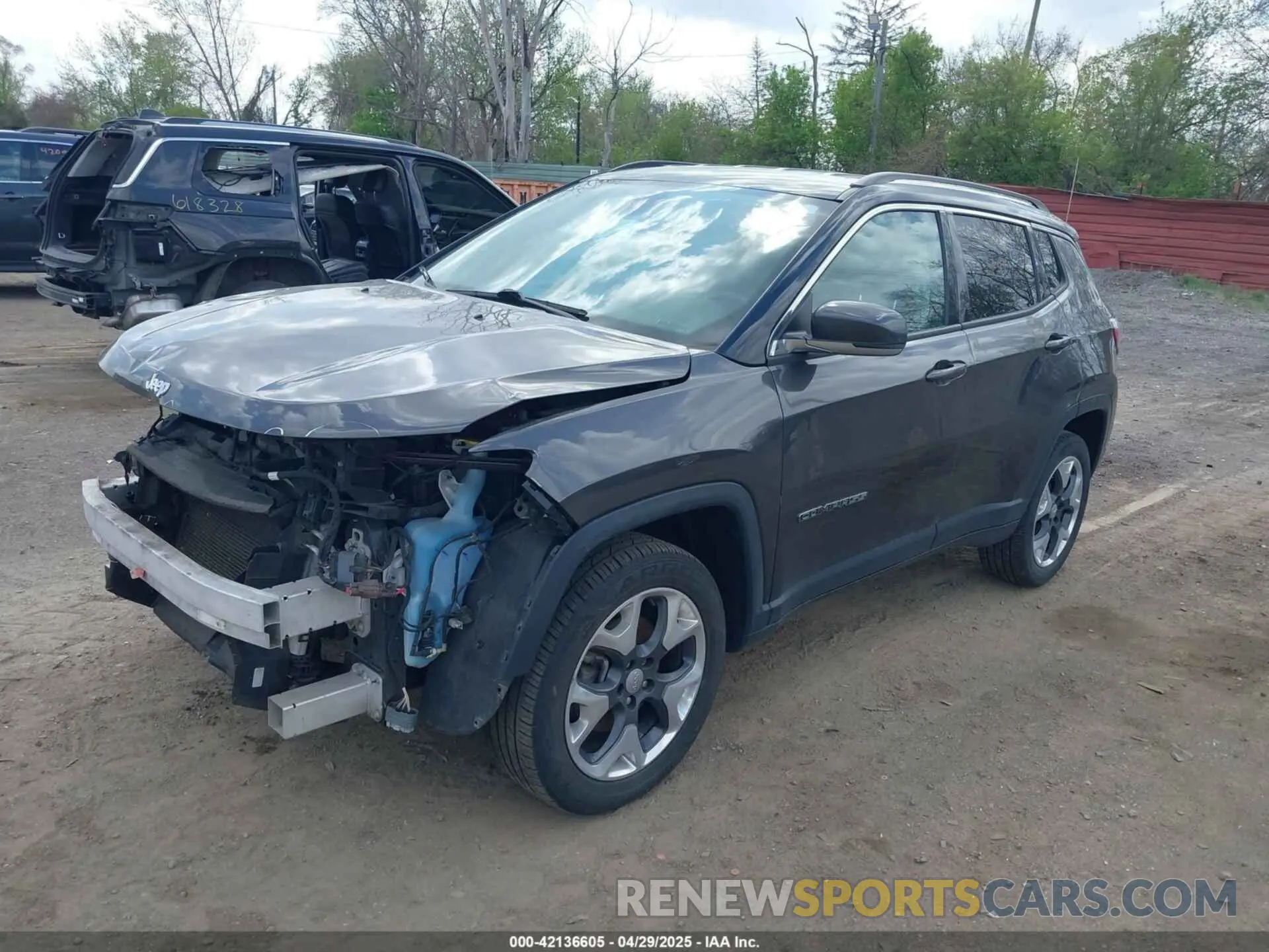 2 Photograph of a damaged car 3C4NJDCB8KT735418 JEEP COMPASS 2019
