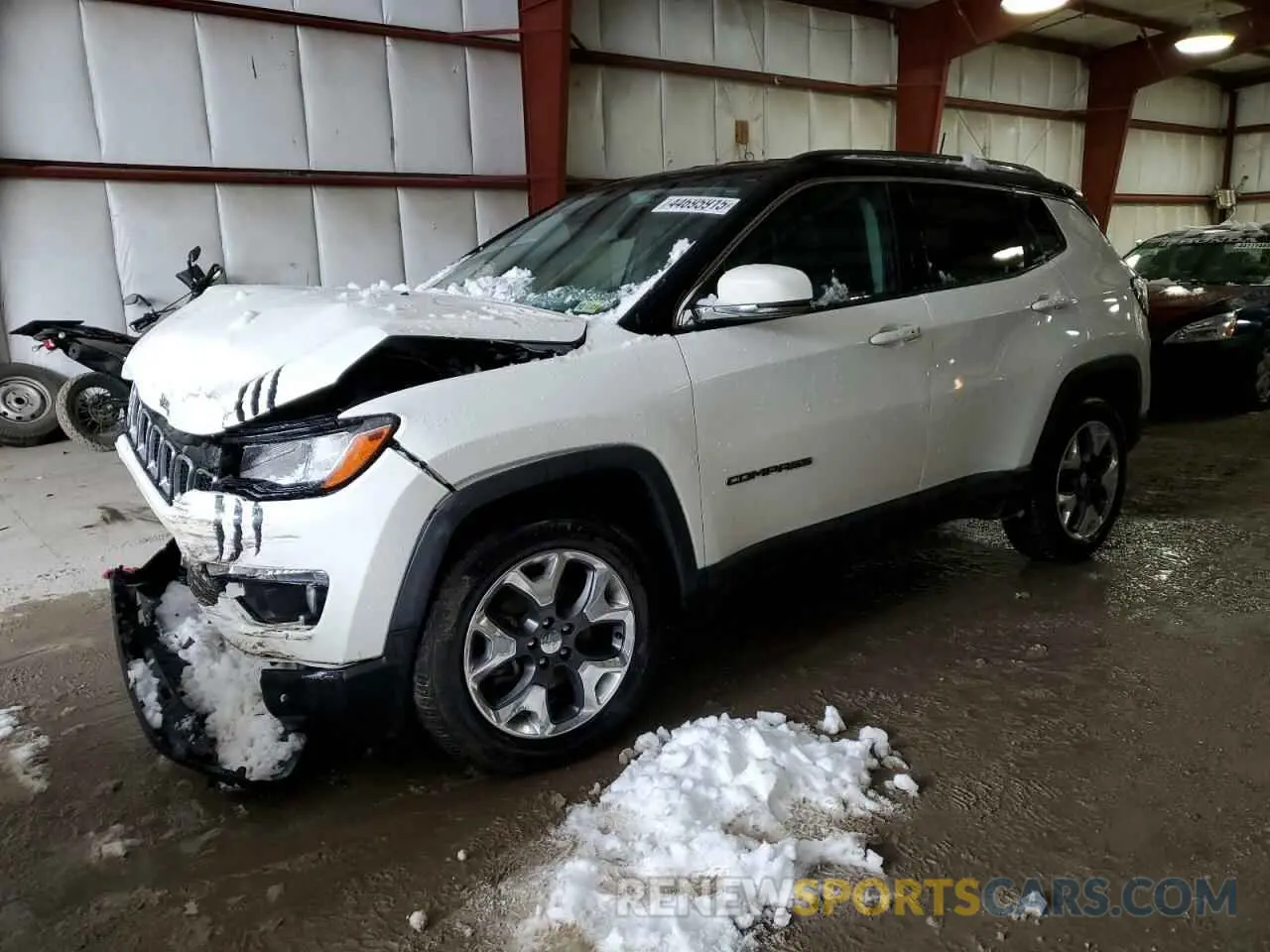 1 Photograph of a damaged car 3C4NJDCB8KT790919 JEEP COMPASS 2019