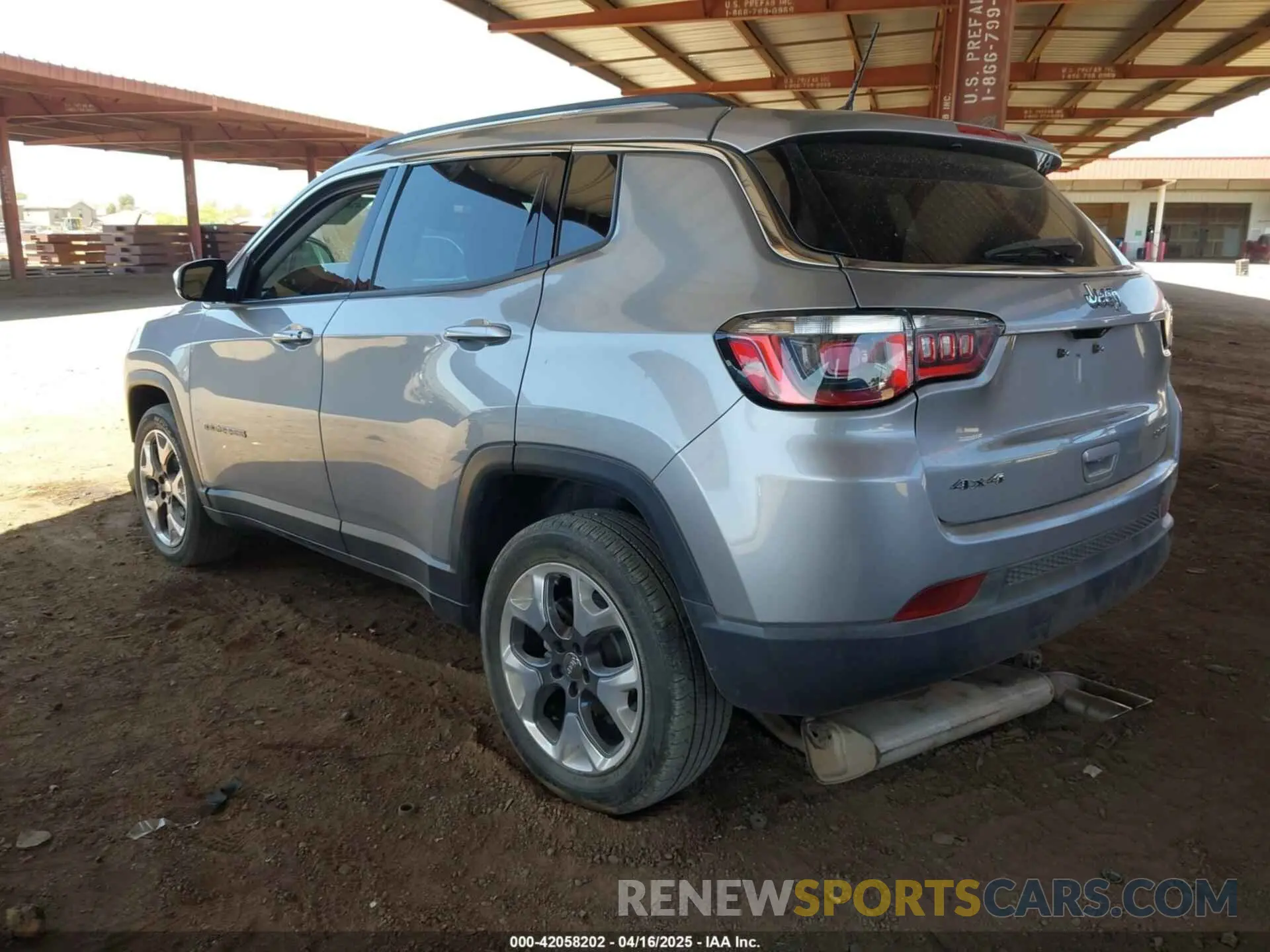 3 Photograph of a damaged car 3C4NJDCB8KT791262 JEEP COMPASS 2019