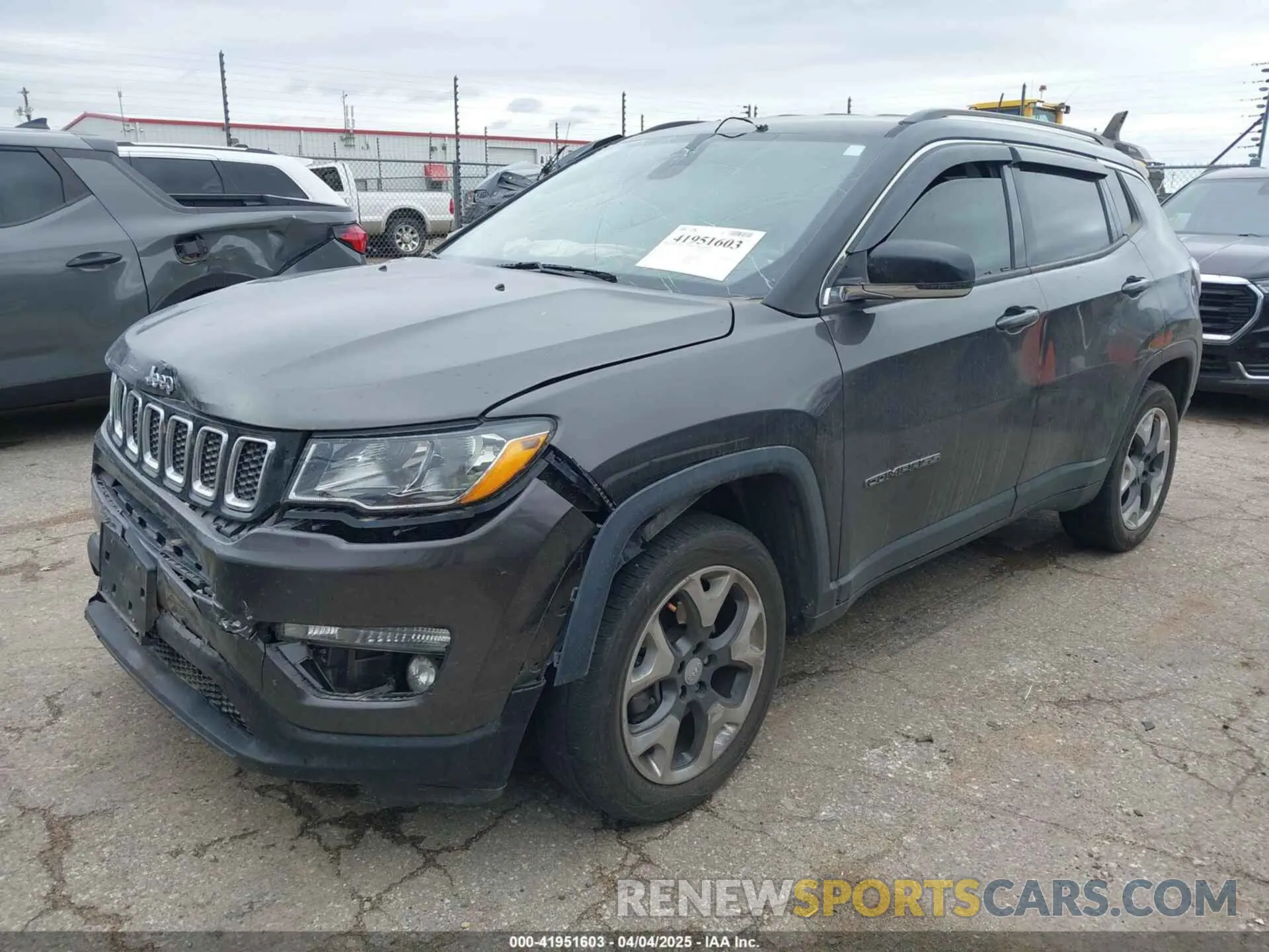 2 Photograph of a damaged car 3C4NJDCB9KT666254 JEEP COMPASS 2019