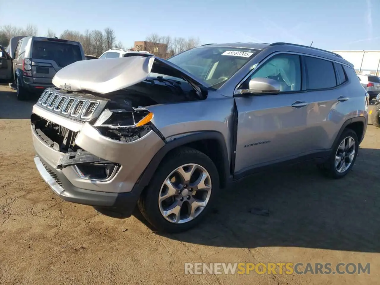 1 Photograph of a damaged car 3C4NJDCB9KT753197 JEEP COMPASS 2019