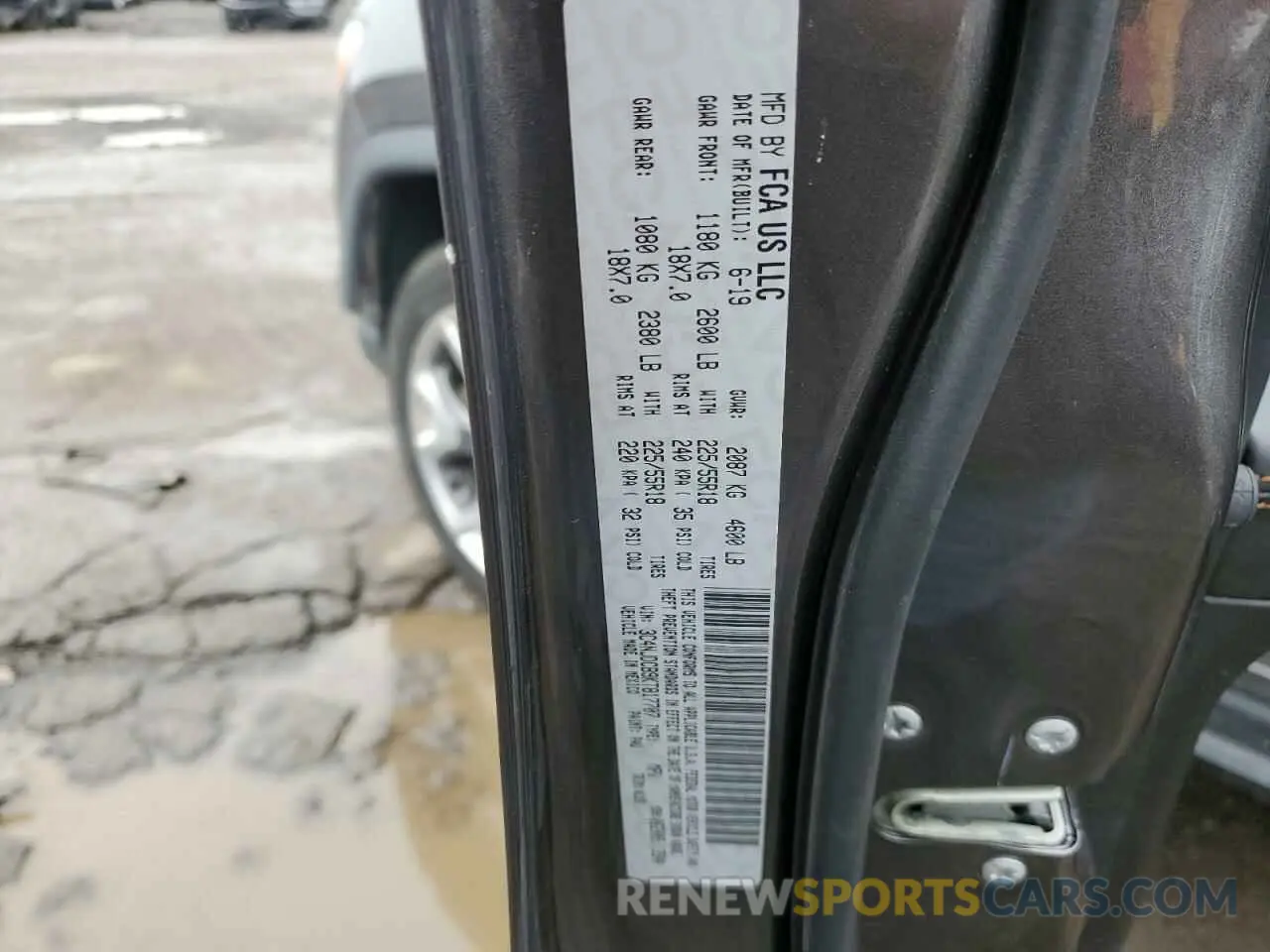 12 Photograph of a damaged car 3C4NJDCB9KT817707 JEEP COMPASS 2019